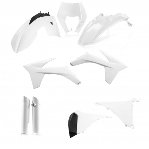 KIT PLÁSTICOS COMPLETO ACERBIS KTM EXC / EXC-F 2012 - 2013 BRANCO